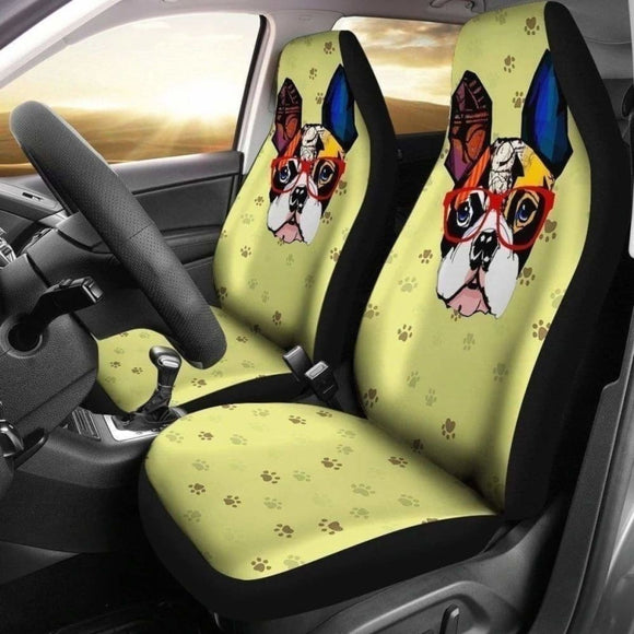Color French Bulldog Car Seat Covers 194110 - YourCarButBetter