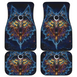 Color Galaxy Wolf Printing Floor Mats for Car 212202 - YourCarButBetter