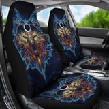 Color Galaxy Wolf Printing Front Seat Cover for Car 212202 - YourCarButBetter