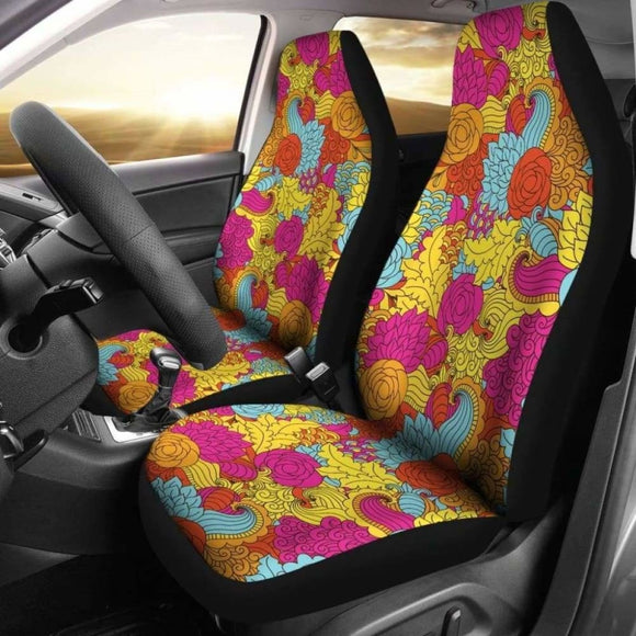 Colorful Abstract Pattern Car Seat Covers 153908 - YourCarButBetter