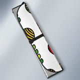 Colorful Apples Leave Zebra Stripe Car Auto Sun Shades 182102 - YourCarButBetter