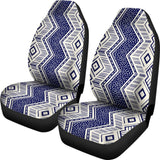 Colorful Aztec Blue And White Design 174510 - YourCarButBetter