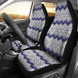 Colorful Aztec Blue And White Design 174510 - YourCarButBetter
