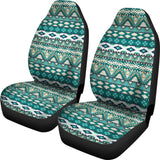 Colorful Aztec Green Design Car Seat Covers 174510 - YourCarButBetter
