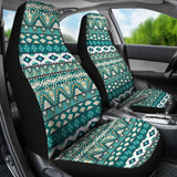 Colorful Aztec Green Design Car Seat Covers 174510 - YourCarButBetter