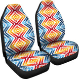 Colorful Aztec Orange And Blue Design 174510 - YourCarButBetter