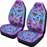 Colorful Butterflies Car Seat 184610 - YourCarButBetter