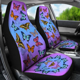 Colorful Butterflies Car Seat 184610 - YourCarButBetter