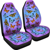 Colorful Butterflies Car Seat 184610 - YourCarButBetter