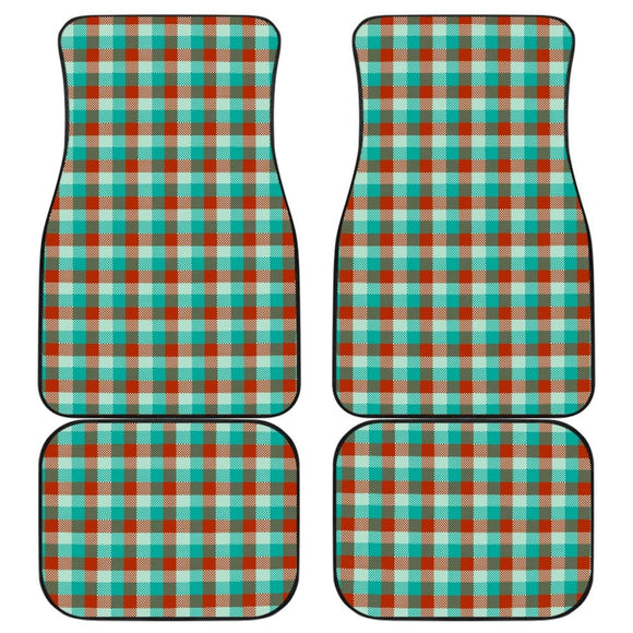 Colorful Checked Buffalo Plaid Amazing Car Floor Mats 211606 - YourCarButBetter