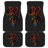 Colorful Dachshund Car Mat (Front & Back) 184610 - YourCarButBetter