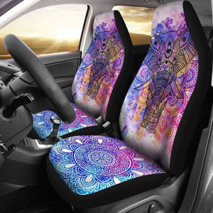 Colorful Elephant Floral Pattern Car Seat Covers Amazing 202820 - YourCarButBetter