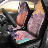 Colorful Floral Mandalas Car Seat Covers 153908 - YourCarButBetter