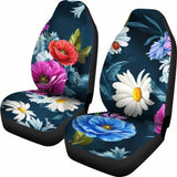 Colorful Flowers Car Seat Covers 153908 - YourCarButBetter