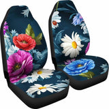 Colorful Flowers Car Seat Covers 153908 - YourCarButBetter