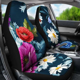 Colorful Flowers Car Seat Covers 153908 - YourCarButBetter