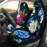 Colorful Flowers Car Seat Covers 153908 - YourCarButBetter