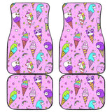 Colorful Funny Cute Ice Cream Car Floor Mats 211703 - YourCarButBetter