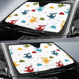 Colorful Helicopter Pattern Car Auto Sun Shades 460402 - YourCarButBetter