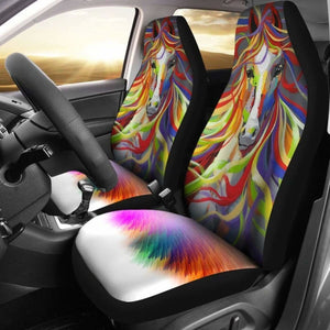 Colorful Horse Car Seat Covers 04 170804 - YourCarButBetter