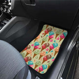 Colorful Ice Cream Pattern Front And Back Car Mats 160830 - YourCarButBetter