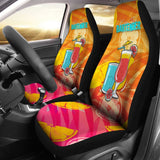 Colorful Kiss The Bartender Car Seat Covers 211601 - YourCarButBetter