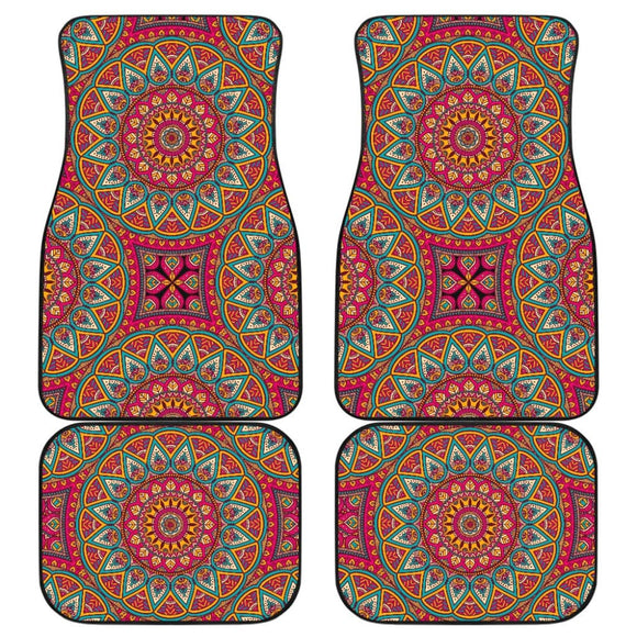 Colorful Mandala Star Custom Car Accessories Car Floor Mats 211706 - YourCarButBetter