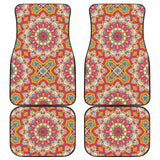 Colorful Mandala Star Print Car Floor Mats 211706 - YourCarButBetter