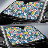 Colorful Mushroom Design Pattern Car Auto Sun Shades 182102 - YourCarButBetter