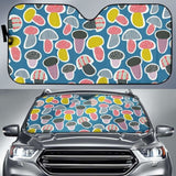 Colorful Mushroom Design Pattern Car Auto Sun Shades 182102 - YourCarButBetter
