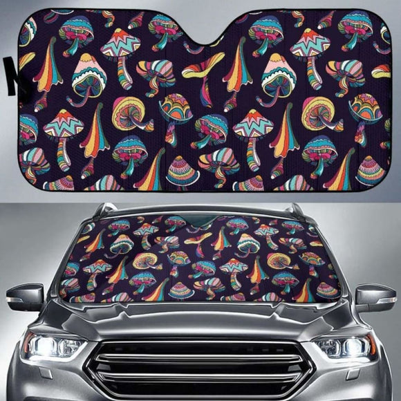 Colorful Mushroom Pattern Car Auto Sun Shades 182102 - YourCarButBetter