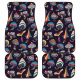 Colorful Mushroom Pattern Front And Back Car Mats 174914 - YourCarButBetter