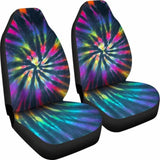 Colorful Neon Tie Dye Print Car Seat Covers 154230 - YourCarButBetter
