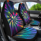 Colorful Neon Tie Dye Print Car Seat Covers 154230 - YourCarButBetter
