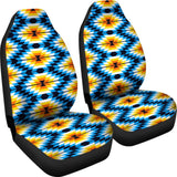 Colorful Orange And Blue Aztec Design 174510 - YourCarButBetter