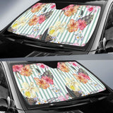 Colorful Orchid Flower Pattern Car Auto Sun Shades 182102 - YourCarButBetter