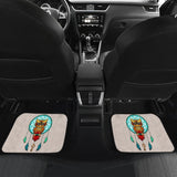 Colorful Owl And Dreamcatcher Stained Glass Effect Print Car Floor Mats 210301 - YourCarButBetter