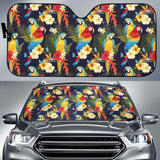 Colorful Parrot Flower Pattern Car Auto Sun Shades 460402 - YourCarButBetter