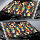 Colorful Parrot Flower Pattern Car Auto Sun Shades 460402 - YourCarButBetter