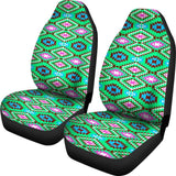 Colorful Pastel Teal And Pink Aztec Design Car Seat Covers 174510 - YourCarButBetter