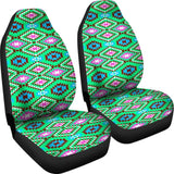 Colorful Pastel Teal And Pink Aztec Design Car Seat Covers 174510 - YourCarButBetter