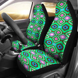 Colorful Pastel Teal And Pink Aztec Design Car Seat Covers 174510 - YourCarButBetter
