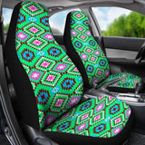 Colorful Pastel Teal And Pink Aztec Design Car Seat Covers 174510 - YourCarButBetter
