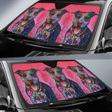 Colorful Pitbull Custom Car Accessories Car Auto Sun Shades 211301 - YourCarButBetter