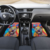 Colorful Pitbull Cute Pitbulls Dog Lover Car Floor Mats 211604 - YourCarButBetter