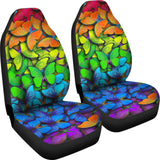 Colorful Rainbow Butterfly Car Seat Covers 174510 - YourCarButBetter