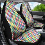 Colorful Rainbow Checkered Design 174510 - YourCarButBetter