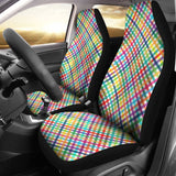 Colorful Rainbow Checkered Design 174510 - YourCarButBetter