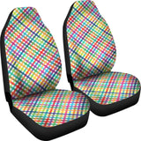 Colorful Rainbow Checkered Design 174510 - YourCarButBetter