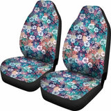 Colorful Rainbow Hibiscus Hawaiian Tropical Flower Car Seat Covers 232125 - YourCarButBetter